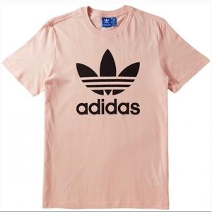 Adidas Black Logo Pink Shirt
